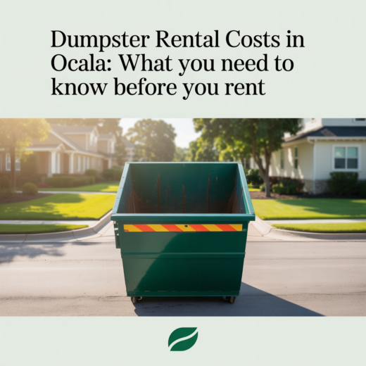 dumpster rental costs in ocala