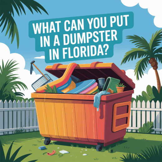 what can you put in a dumpster in florida
